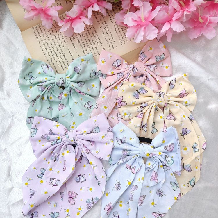 Butterfly Hair Bow Rubber