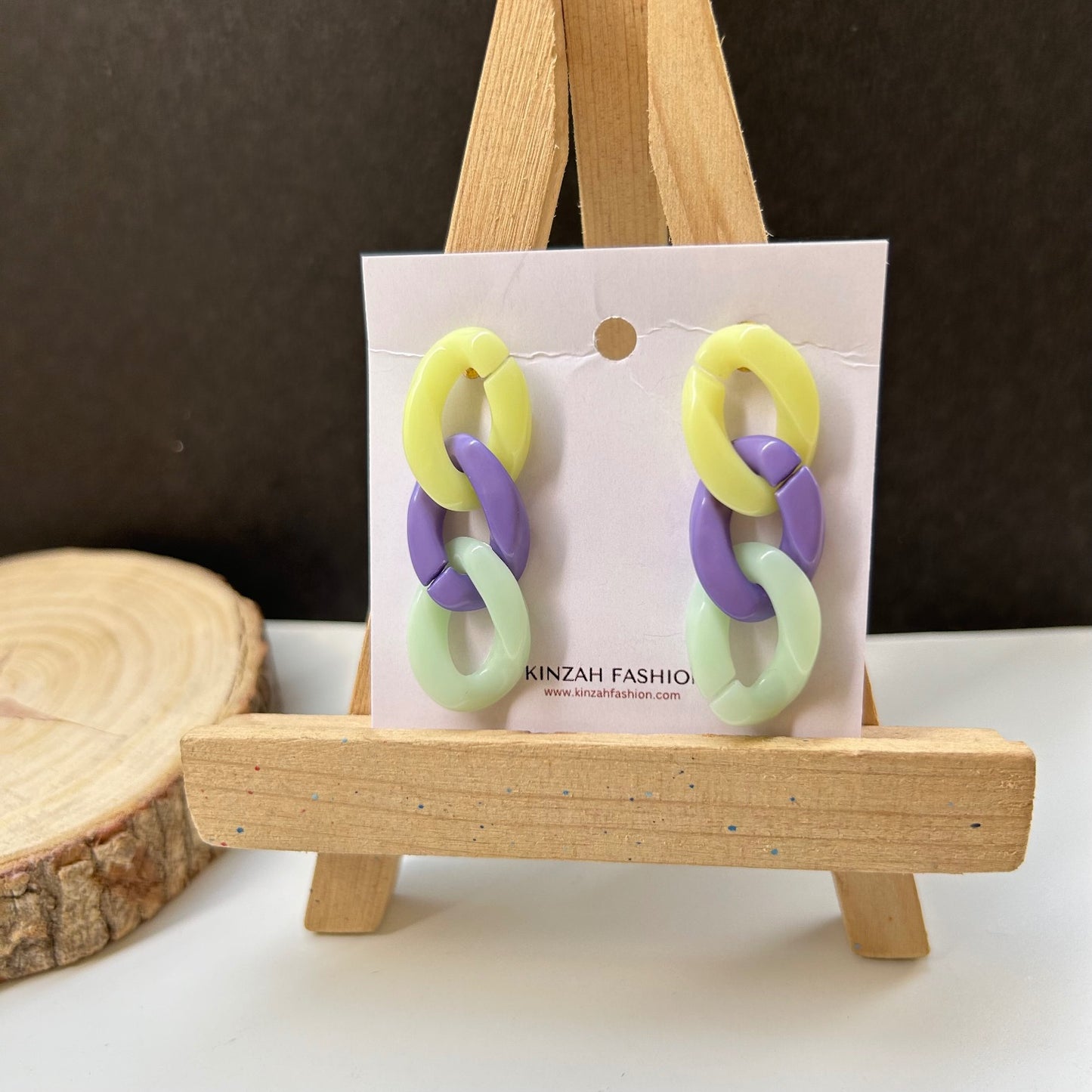 Neon Link Earrings