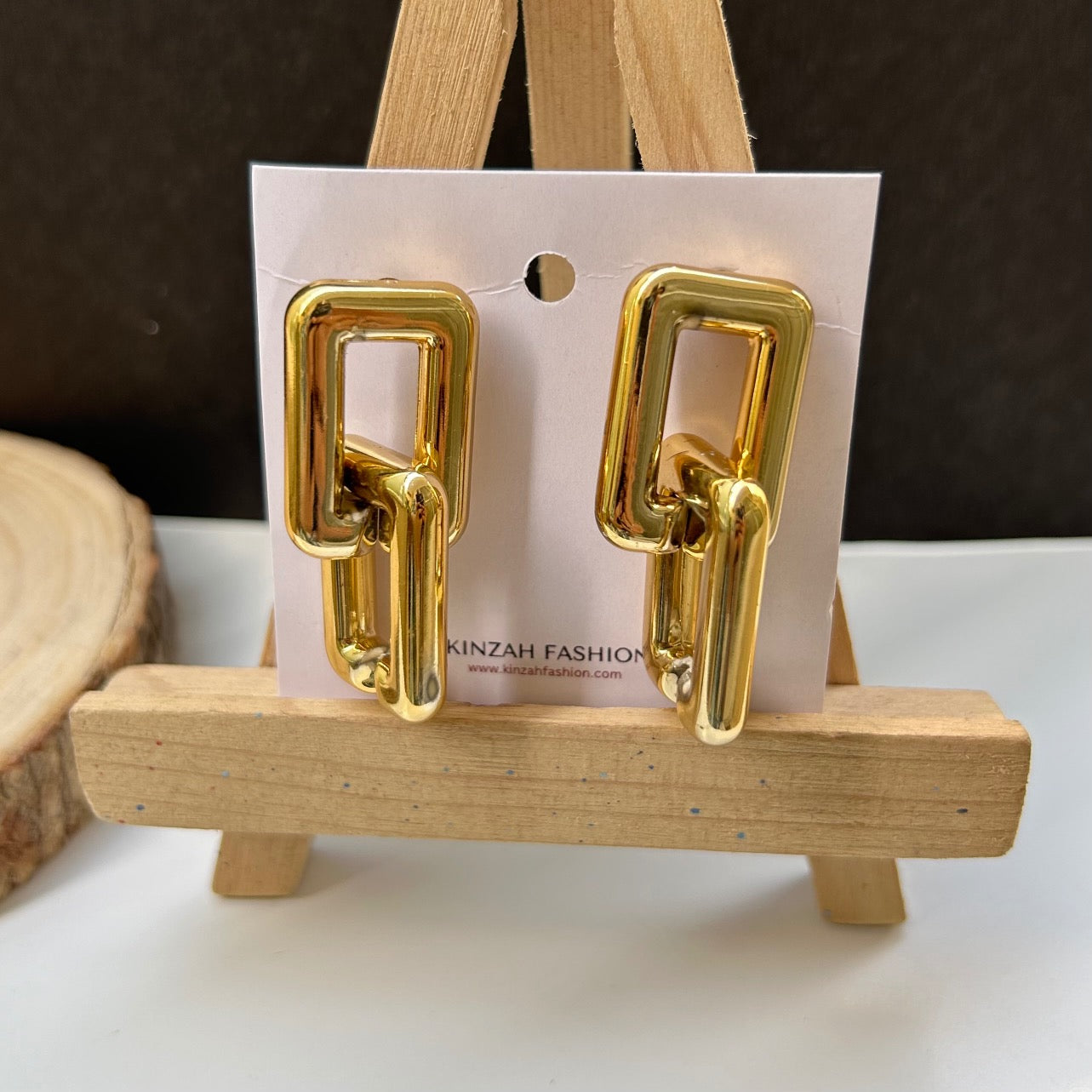 Golden Link Earrings