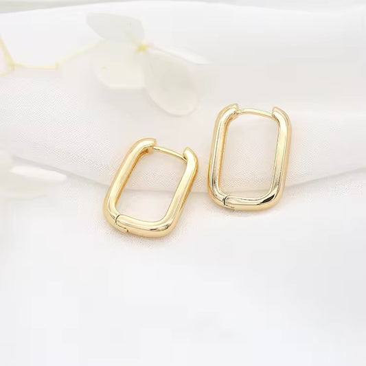 Golden Statement Hoops