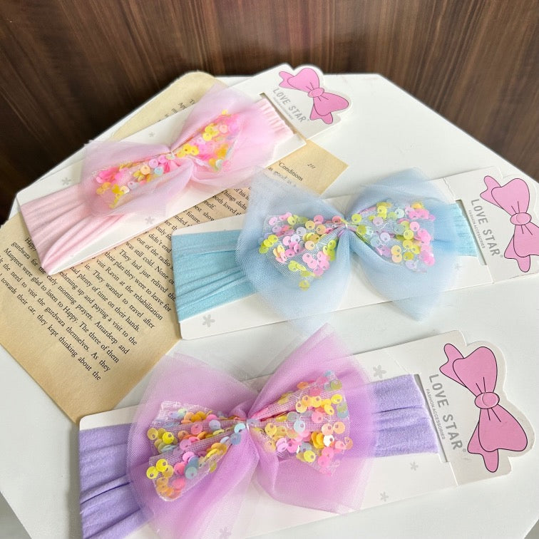 Pastel Sequence Baby Headband