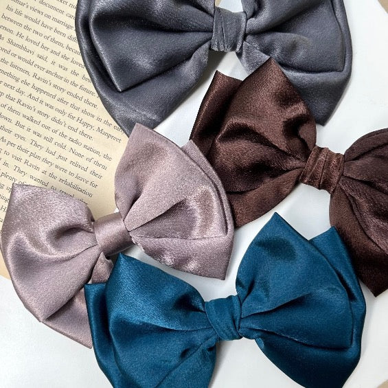 Luxe Satin Hair Bow Clip