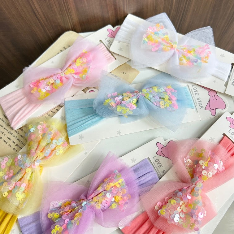 Pastel Sequence Baby Headband