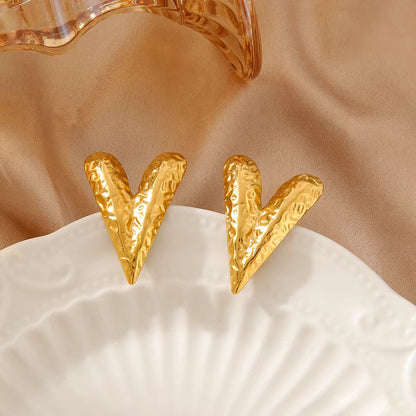 Golden Amour Earrings-Anti Tarnish