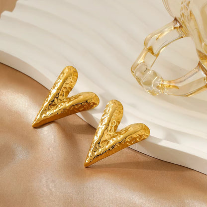 Golden Amour Earrings-Anti Tarnish