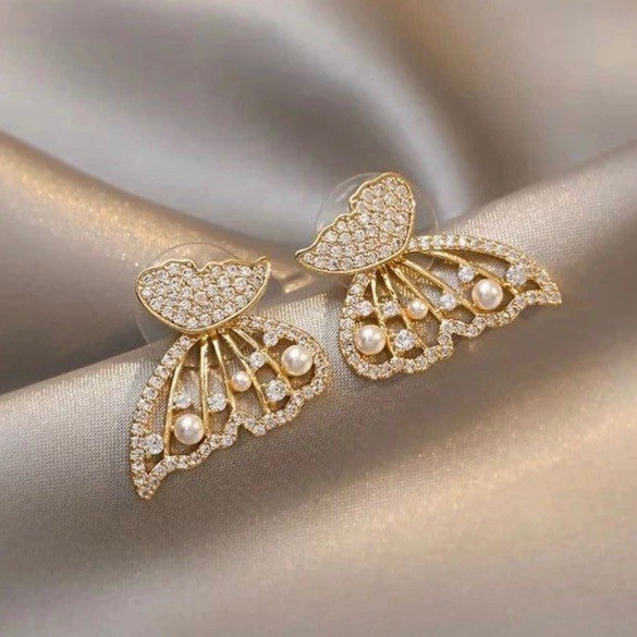 Korean Butterfly Earrings - Can Be Worn In Multiple Ways