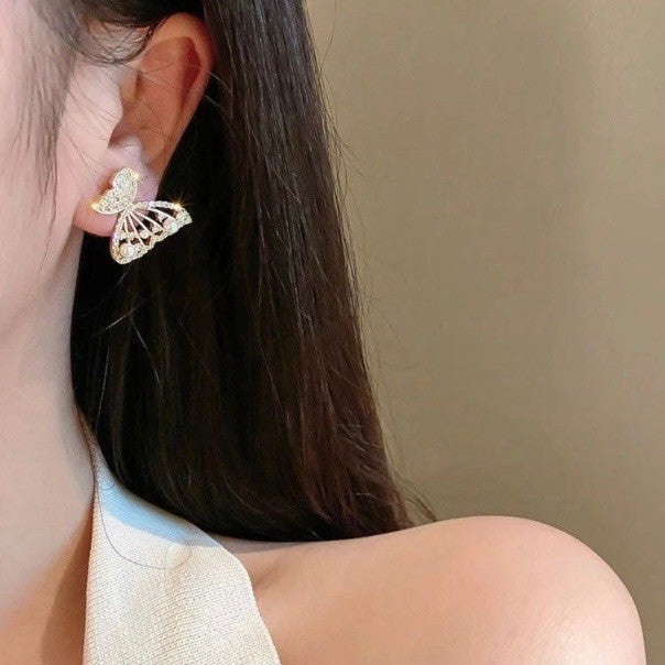 Korean Butterfly Earrings - Can Be Worn In Multiple Ways