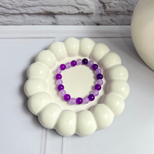 Purple Beads Bracelet