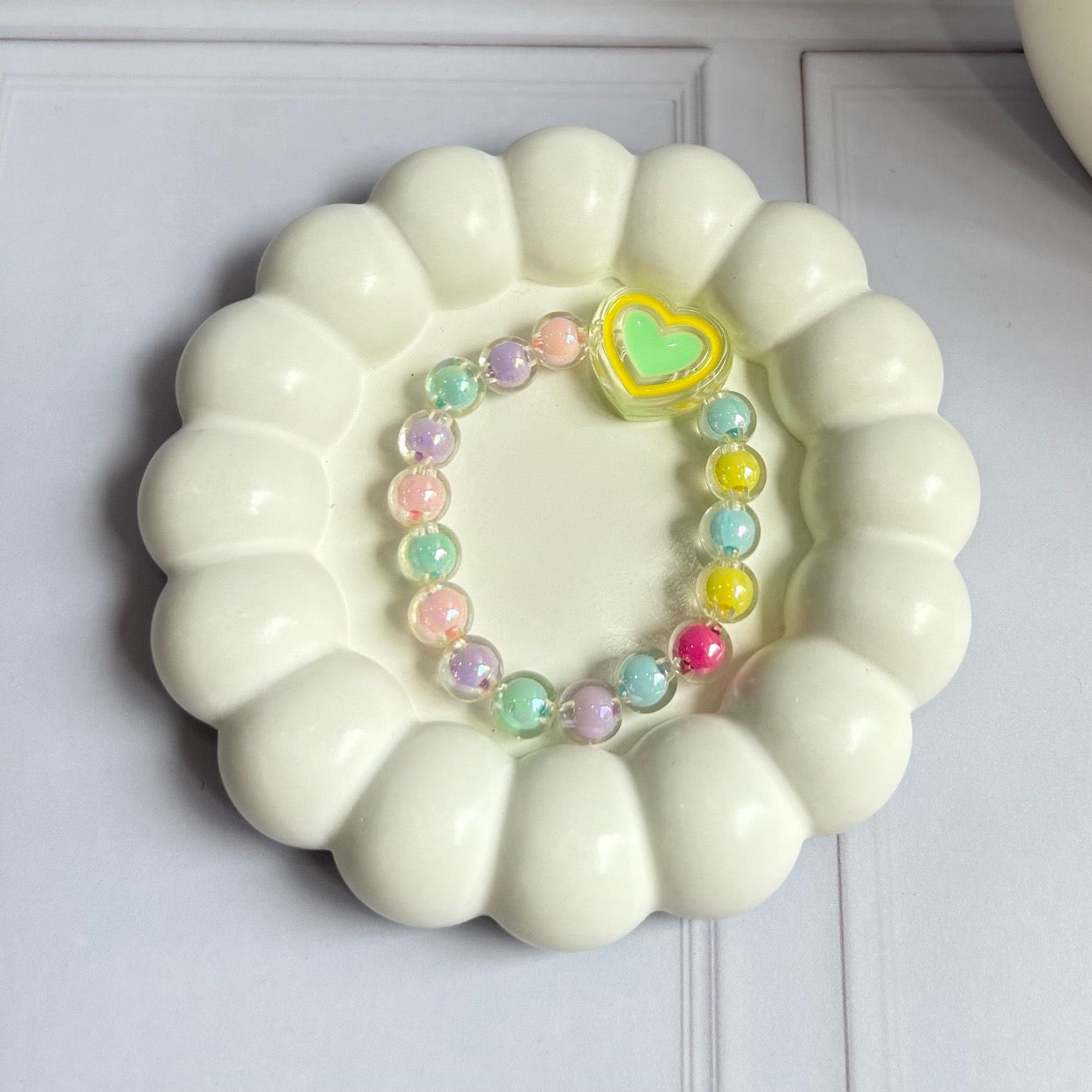 Candy Heart Beads Bracelet