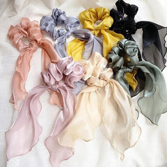 Shiny Scarf Scrunchie