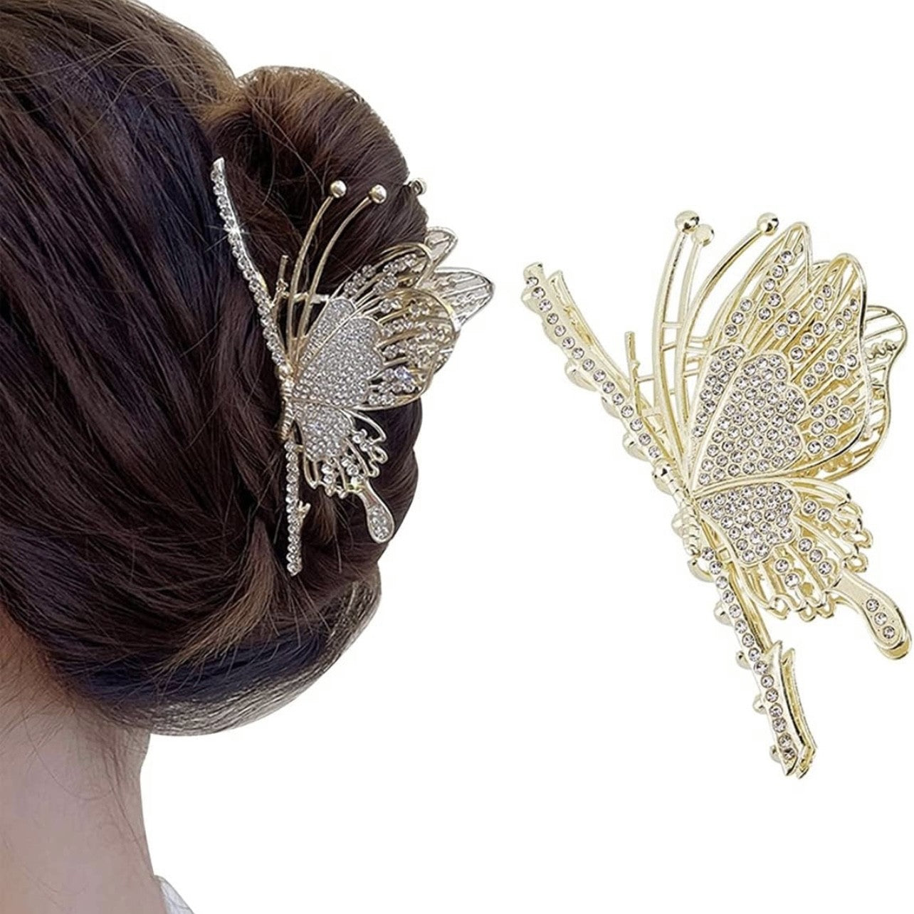 Elegant Butterfly Claw Clip