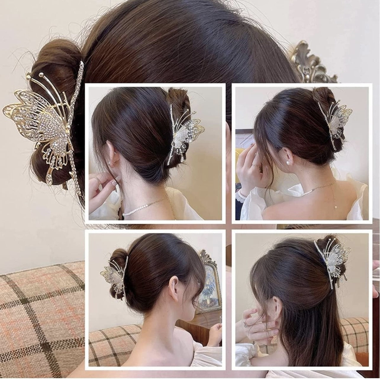 Elegant Butterfly Claw Clip