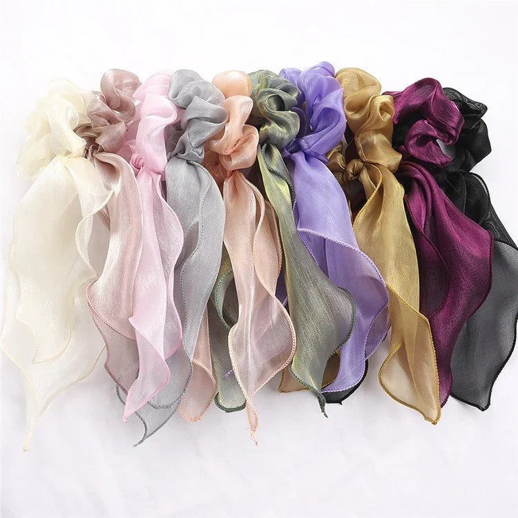 Shiny Scarf Scrunchie