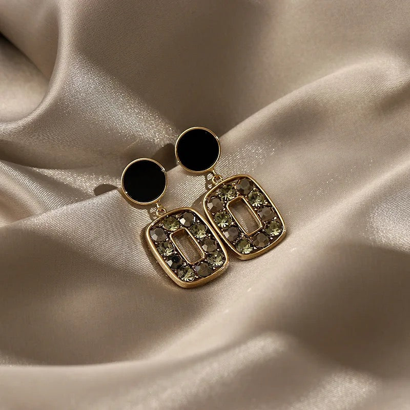 Black Elegant Korean Earrings