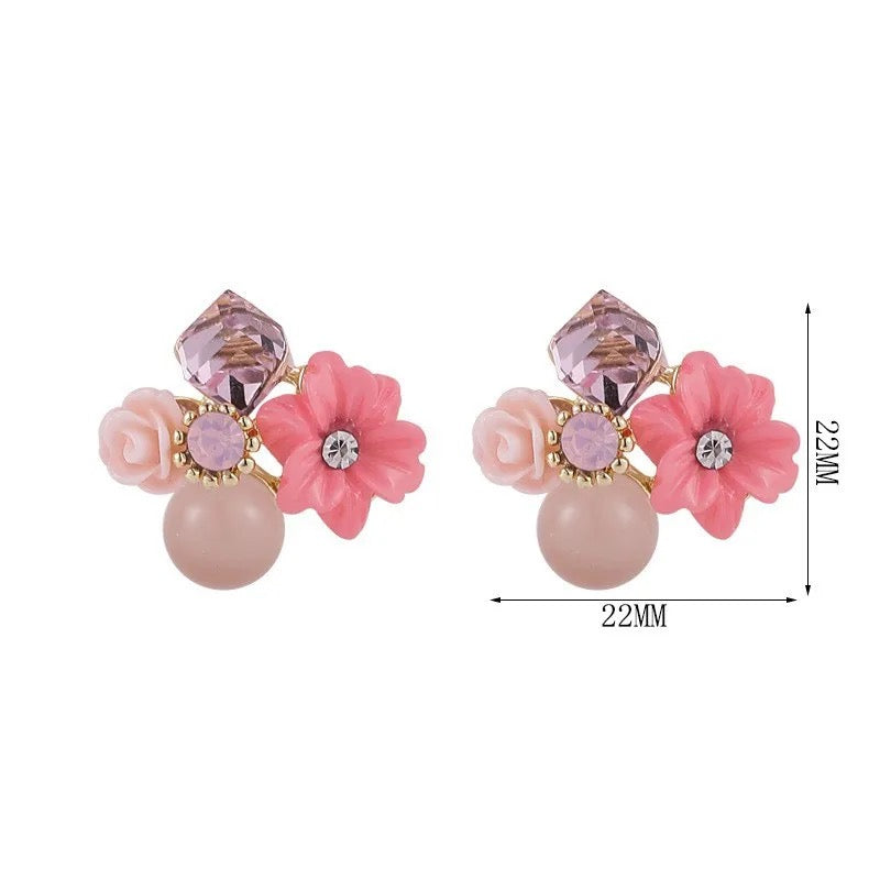 Pink Love Korean Earrings