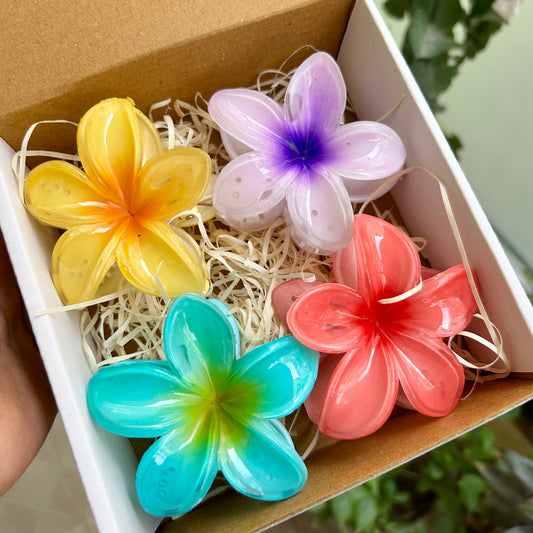 Floral Blossom Claw Clip - Large