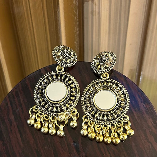 Golden Mirror Earrings