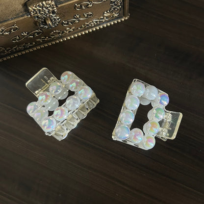 Holographic Pearl Hair Clutcher