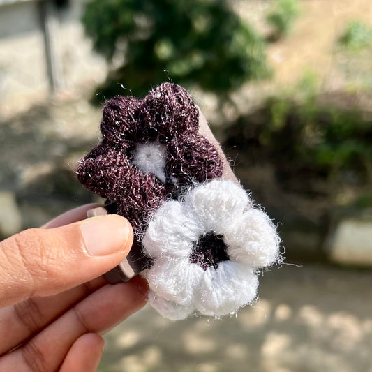 Crochet Flower Hair Clutcher