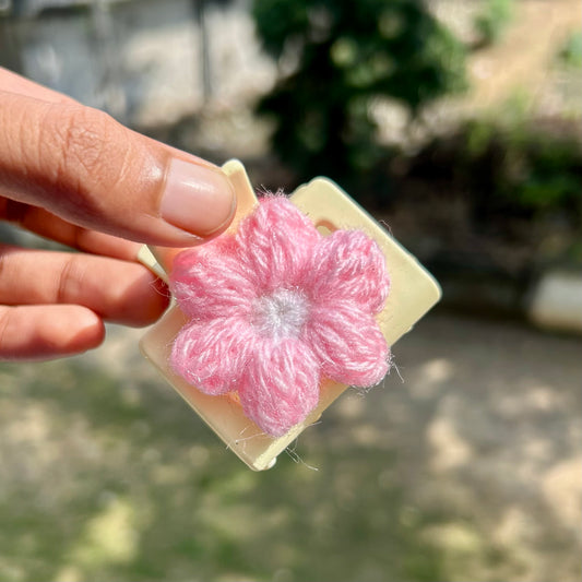 Crochet Flower Hair Clutcher