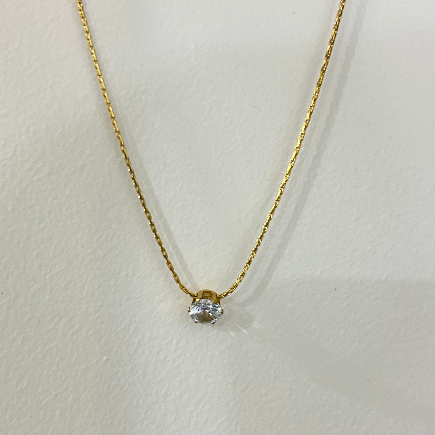 Minimal Stone Gold Plated Necklace