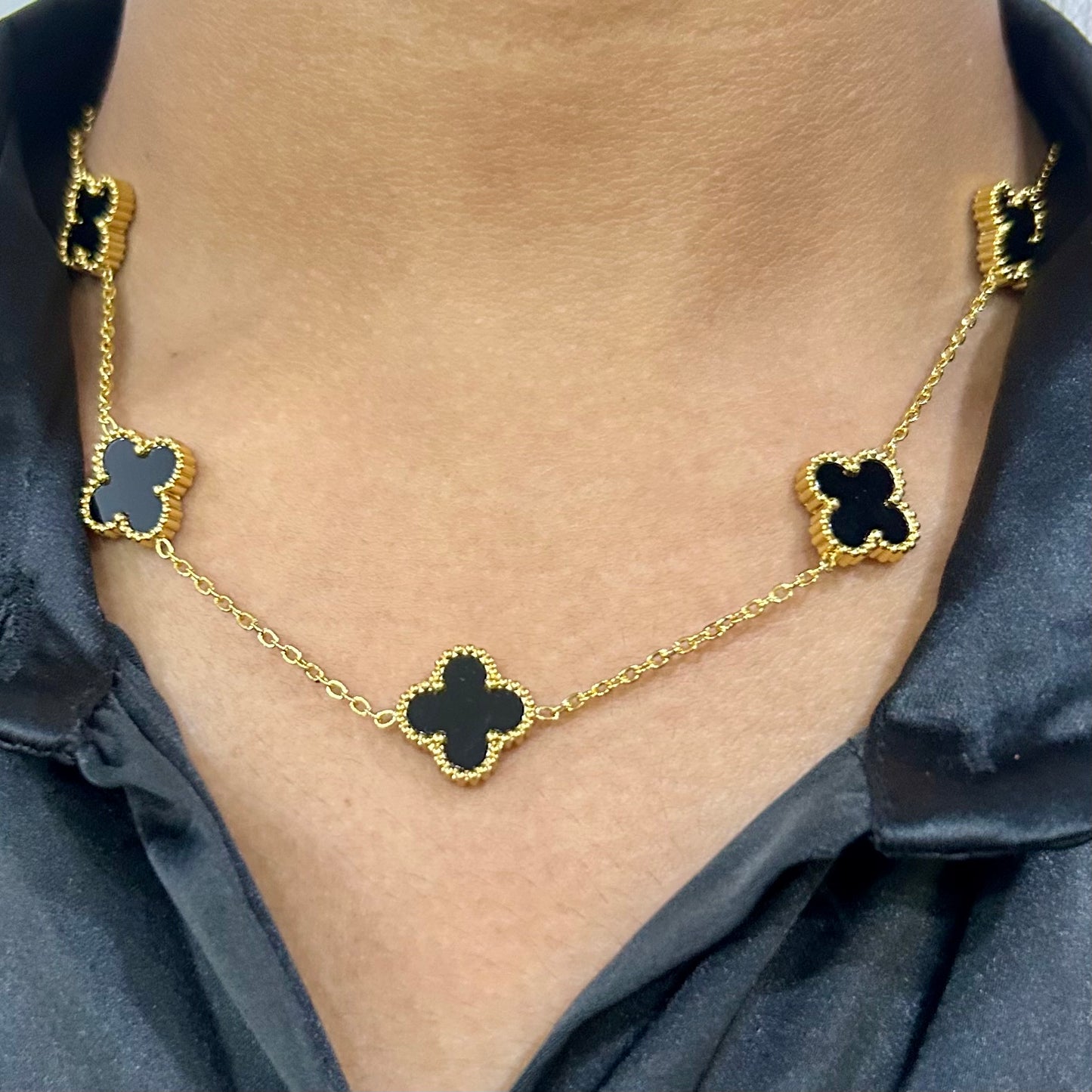 Clover Choker Necklace