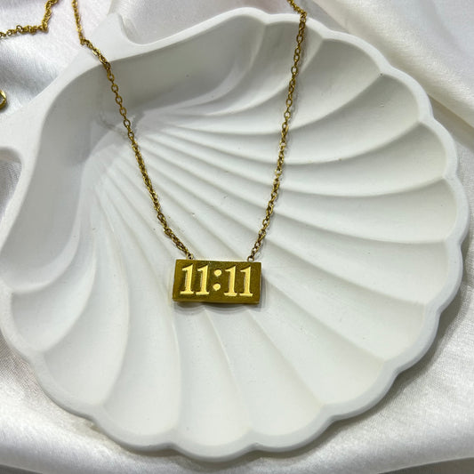 11:11 Anti Tarnish Gold Plated Necklace