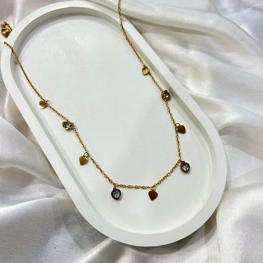 Subtle Stone Gold Necklace