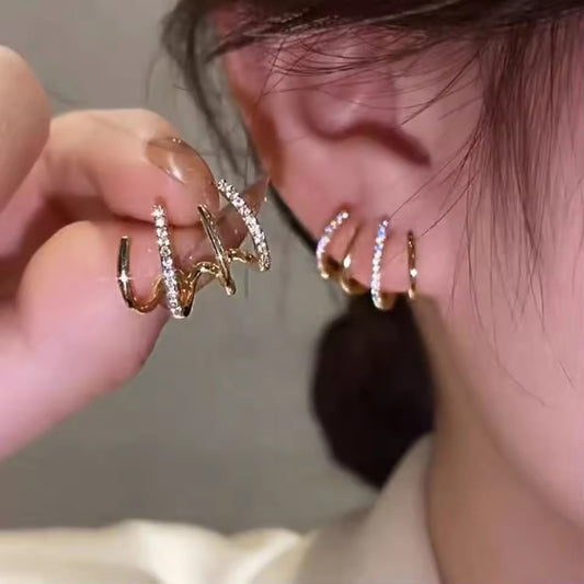 Korean Ear Jacket Earrings