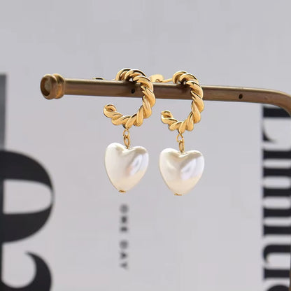 Golden Heart Earrings