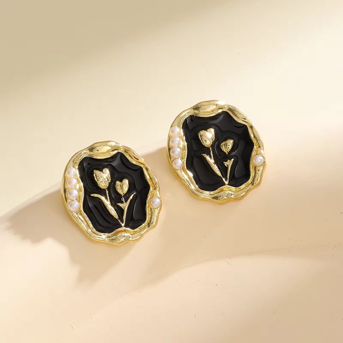 Foil Tulip Earrings