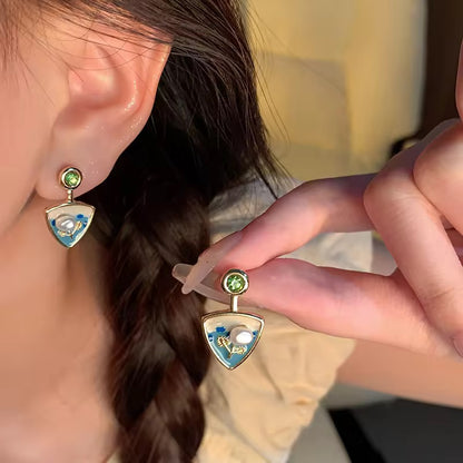 Pearl In Sea Earrings
