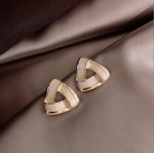 Geometric Enamel Earrings