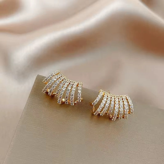 Golden Stone Earrings