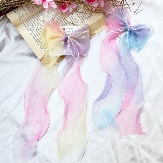 Unicorn Hair Bow Clip