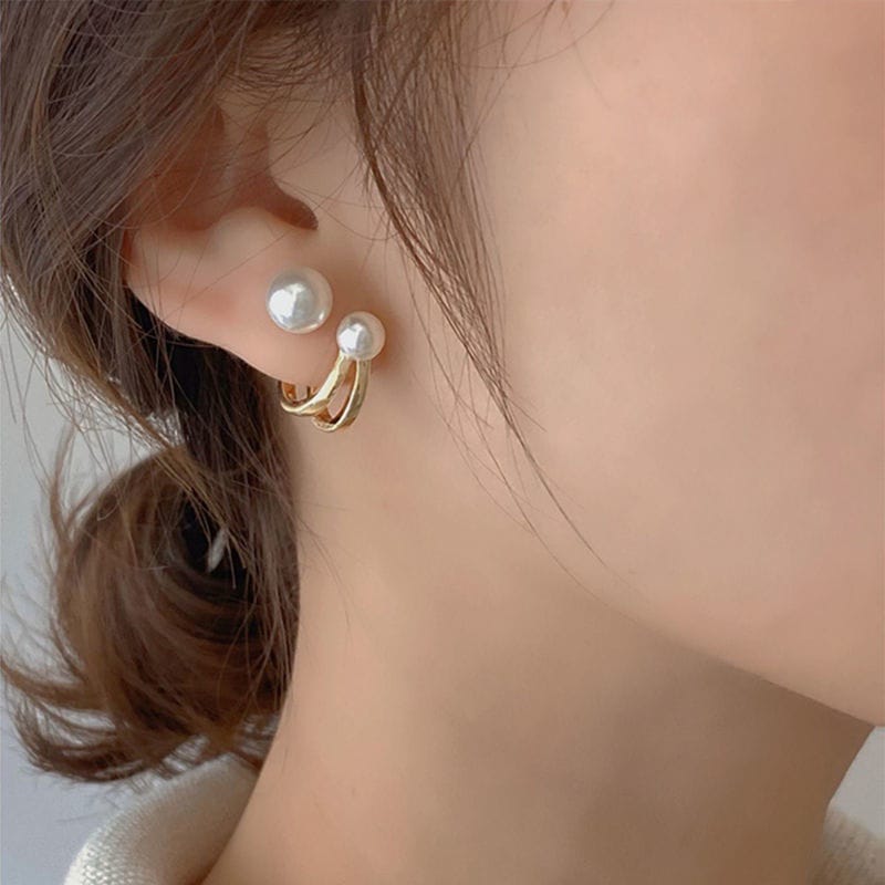 Korean Minimal Pearl Earrings